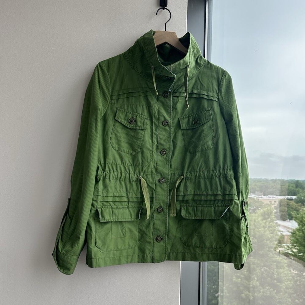Anthropologie Daughters of the Liberation Green Military Jacket 6